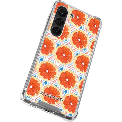 Bouffants and Broken Hearts Citrus Geo Galaxy S23 Clear Case
