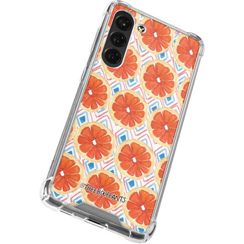 Bouffants and Broken Hearts Citrus Geo Galaxy S23 Plus Clear Case