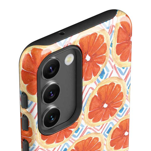 Bouffants and Broken Hearts Citrus Geo Galaxy S23 Plus Pro Case
