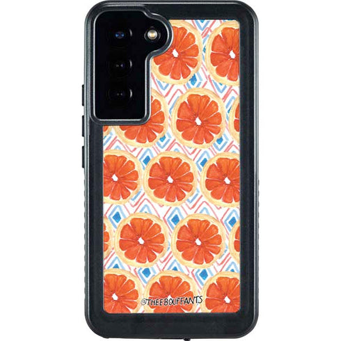 Bouffants and Broken Hearts Citrus Geo Galaxy S23 Plus Waterproof Case