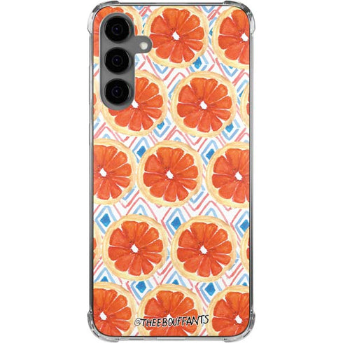 Bouffants and Broken Hearts Citrus Geo Galaxy S24 Plus Clear Case