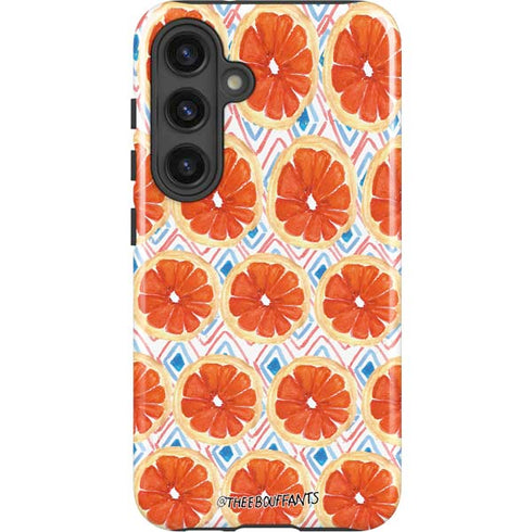 Bouffants and Broken Hearts Citrus Geo Galaxy S24 Plus Impact Case
