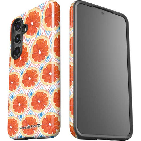 Bouffants and Broken Hearts Citrus Geo Galaxy S24 Plus Impact Case