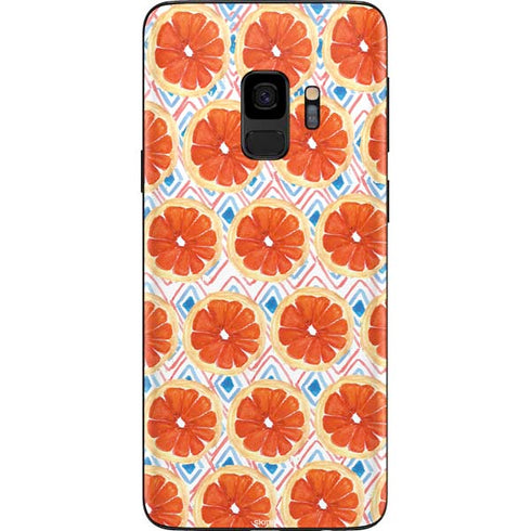 Bouffants and Broken Hearts Citrus Geo Galaxy S9 Skin