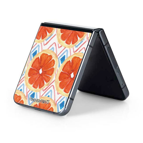 Bouffants and Broken Hearts Citrus Geo Galaxy Z Flip5 5G Skin