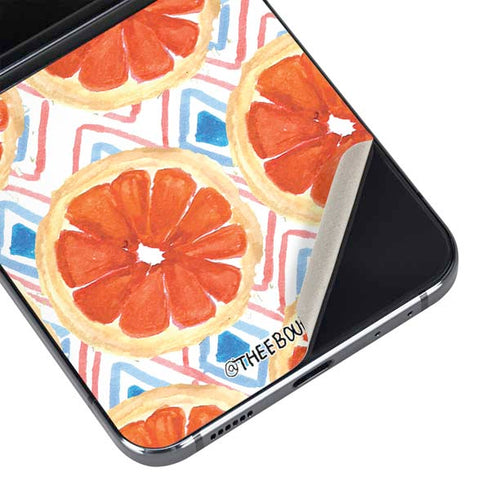 Bouffants and Broken Hearts Citrus Geo Galaxy Z Flip5 5G Skin