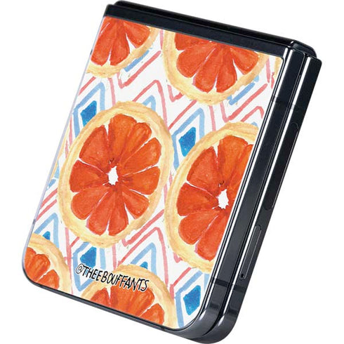 Bouffants and Broken Hearts Citrus Geo Galaxy Z Flip5 5G Skin