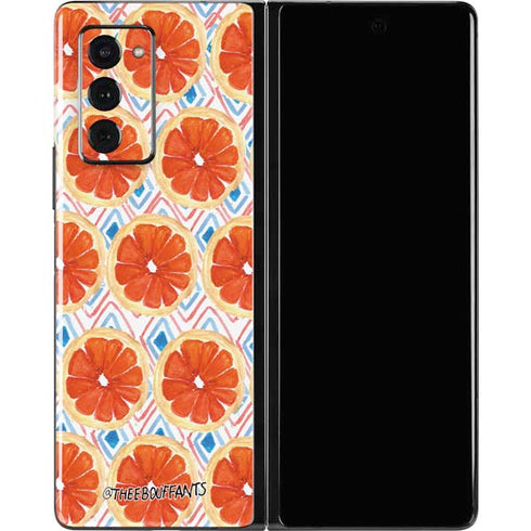 Bouffants and Broken Hearts Citrus Geo Galaxy Z Fold2 5G Skin