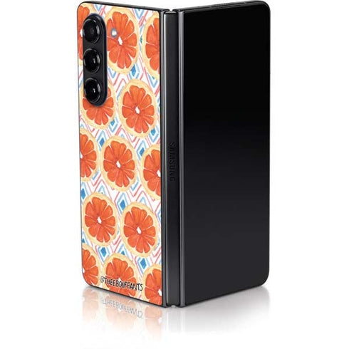 Bouffants and Broken Hearts Citrus Geo Galaxy Z Fold5 5G Skin