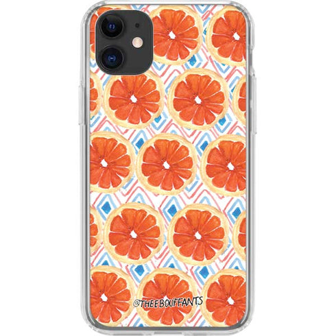 Bouffants and Broken Hearts Citrus Geo iPhone 11 Clear Case
