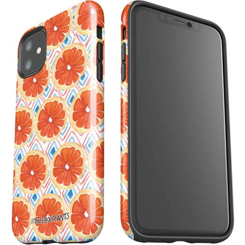 Bouffants and Broken Hearts Citrus Geo iPhone 11 Impact Case