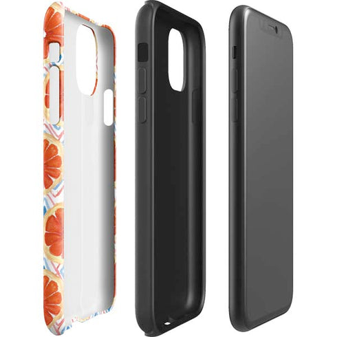 Bouffants and Broken Hearts Citrus Geo iPhone 11 Pro Max Impact Case