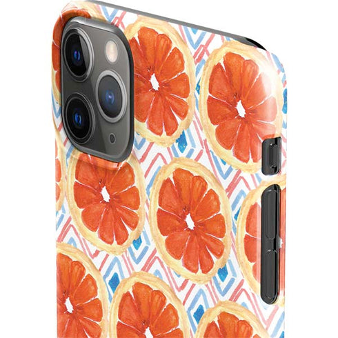 Bouffants and Broken Hearts Citrus Geo iPhone 11 Pro Max Lite Case