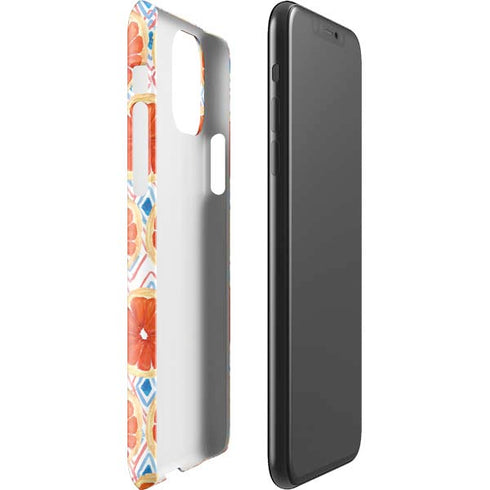 Bouffants and Broken Hearts Citrus Geo iPhone 11 Pro Max Lite Case