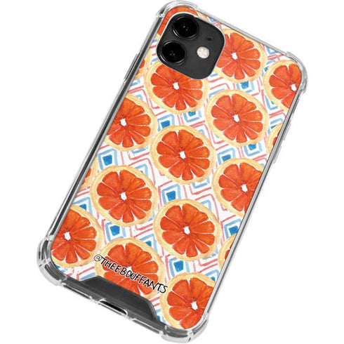 Bouffants and Broken Hearts Citrus Geo iPhone 12 Clear Case