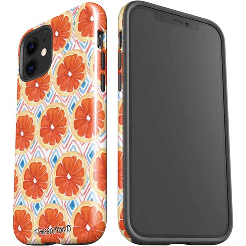 Bouffants and Broken Hearts Citrus Geo iPhone 12 Impact Case