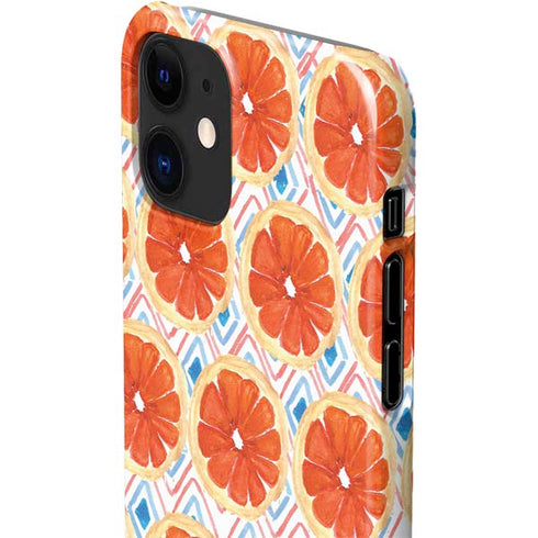 Bouffants and Broken Hearts Citrus Geo iPhone 12 Mini Lite Case