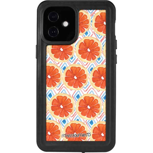 Bouffants and Broken Hearts Citrus Geo iPhone 12 Mini Waterproof Case