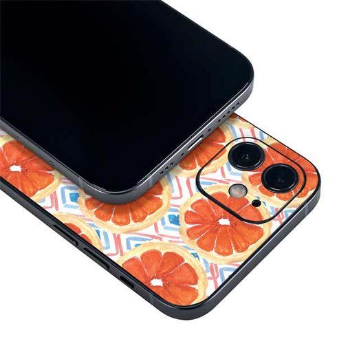 Bouffants and Broken Hearts Citrus Geo iPhone 12 Skin