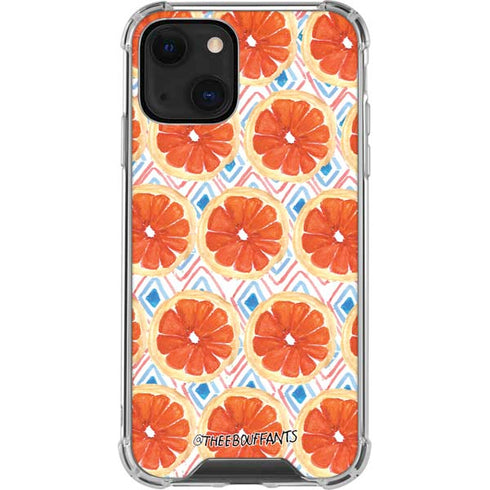 Bouffants and Broken Hearts Citrus Geo iPhone 13 Mini Clear Case
