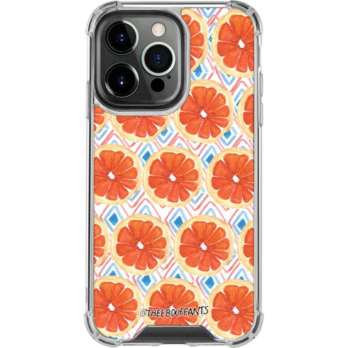 Bouffants and Broken Hearts Citrus Geo iPhone 13 Pro Clear Case