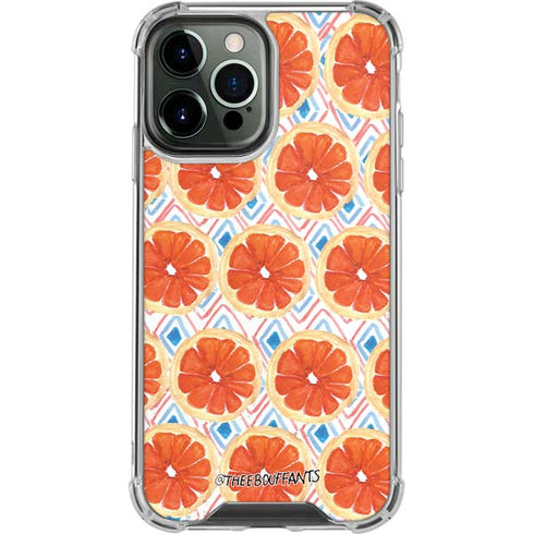Bouffants and Broken Hearts Citrus Geo iPhone 13 Pro Max Clear Case