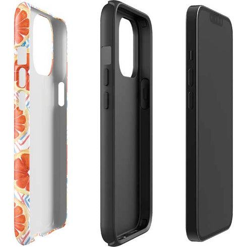 Bouffants and Broken Hearts Citrus Geo iPhone 13 Pro Max Impact Case