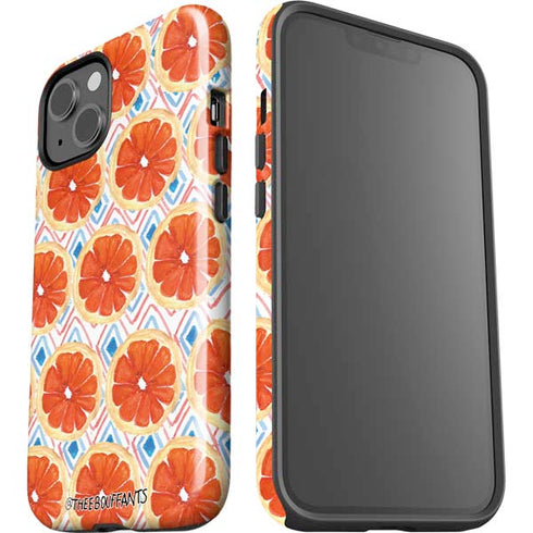 Bouffants and Broken Hearts Citrus Geo iPhone 14 Plus Impact Case