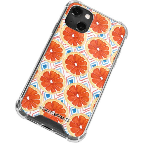 Bouffants and Broken Hearts Citrus Geo iPhone 14 Plus Clear Case