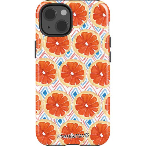 Bouffants and Broken Hearts Citrus Geo iPhone 15 Impact Case