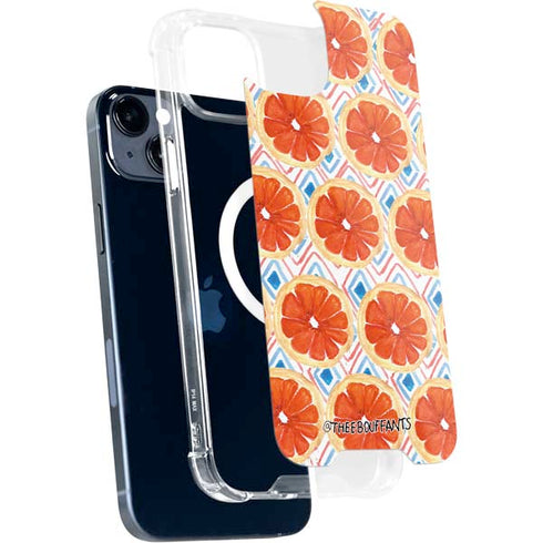 Bouffants and Broken Hearts Citrus Geo iPhone 15 Plus MagSafe Case