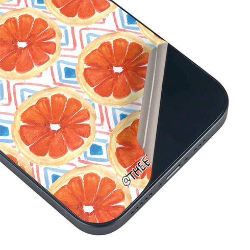 Bouffants and Broken Hearts Citrus Geo iPhone 15 Plus Skin