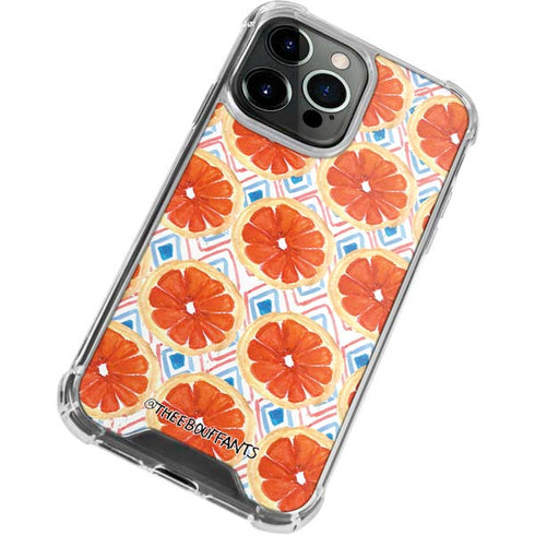 Bouffants and Broken Hearts Citrus Geo iPhone 15 Pro Clear Case