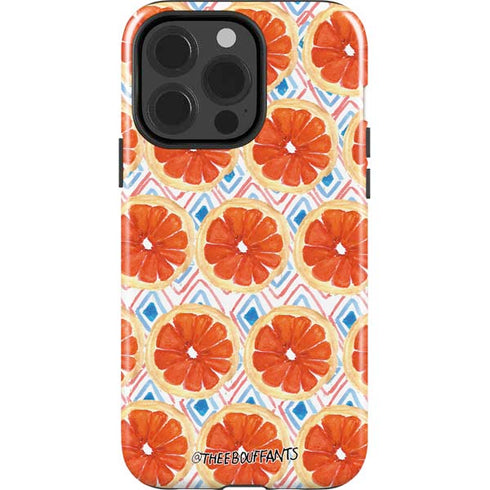 Bouffants and Broken Hearts Citrus Geo iPhone 15 Pro Impact Case