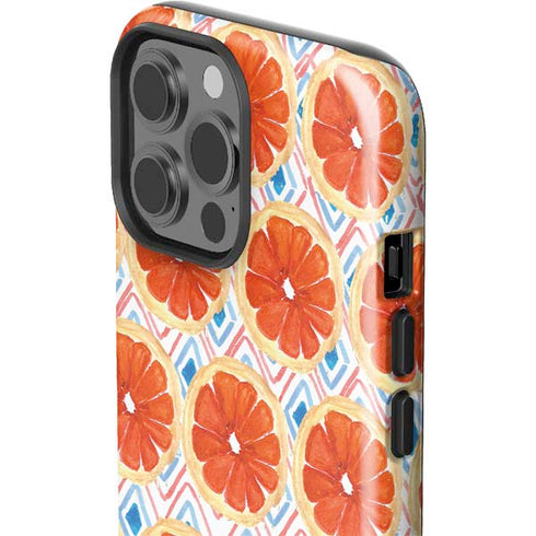 Bouffants and Broken Hearts Citrus Geo iPhone 15 Pro Max Impact Case