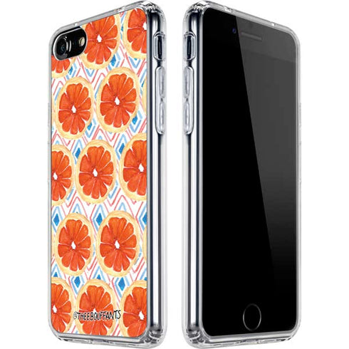Bouffants and Broken Hearts Citrus Geo iPhone SE (2nd & 3rd Gen) Clear Case