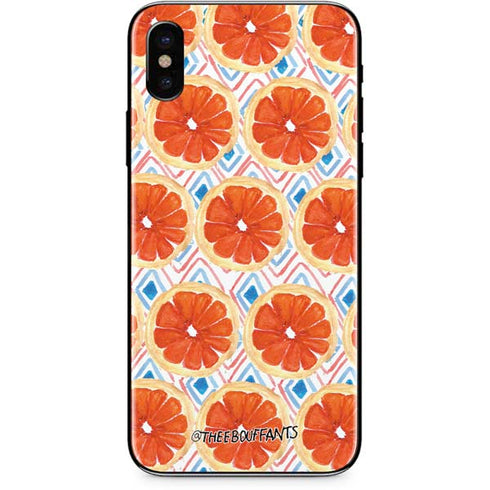Bouffants and Broken Hearts Citrus Geo iPhone X Skin