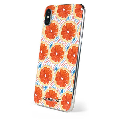 Bouffants and Broken Hearts Citrus Geo iPhone X Skin