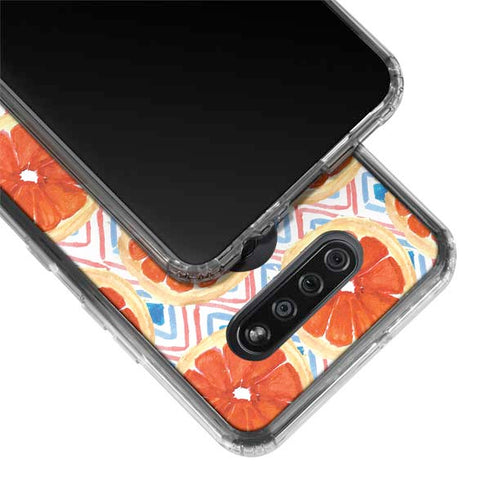 Bouffants and Broken Hearts Citrus Geo LG K51/Q51 Clear Case