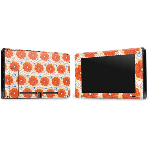 Bouffants and Broken Hearts Citrus Geo Nintendo Switch Bundle Skin