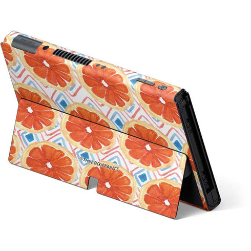 Bouffants and Broken Hearts Citrus Geo Nintendo Switch OLED (2021) Skin