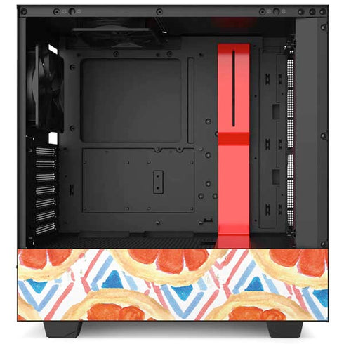 Bouffants and Broken Hearts Citrus Geo NZXT H510 Compact ATX Mid-Tower Case Skin