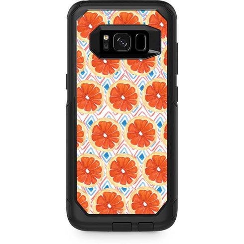 Bouffants and Broken Hearts Citrus Geo Otterbox Commuter Galaxy Skin