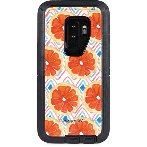 Bouffants and Broken Hearts Citrus Geo Otterbox Defender Galaxy Skin