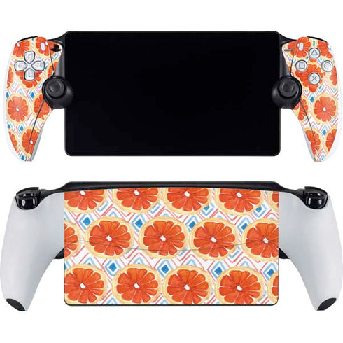 Bouffants and Broken Hearts Citrus Geo PlayStation Portal Remote Player Skin