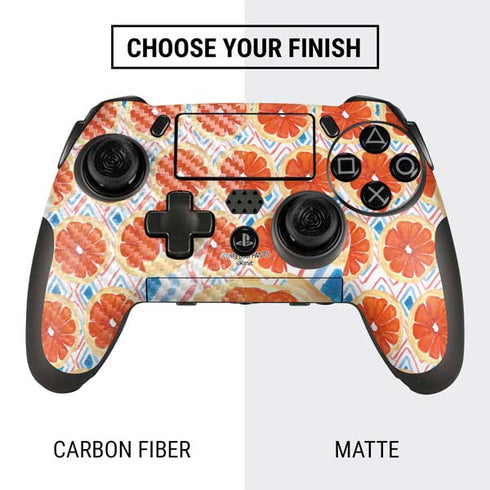 Bouffants and Broken Hearts Citrus Geo PlayStation Scuf Vantage 2 Controller Skin