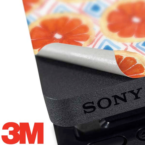 Bouffants and Broken Hearts Citrus Geo PS4 Slim Bundle Skin