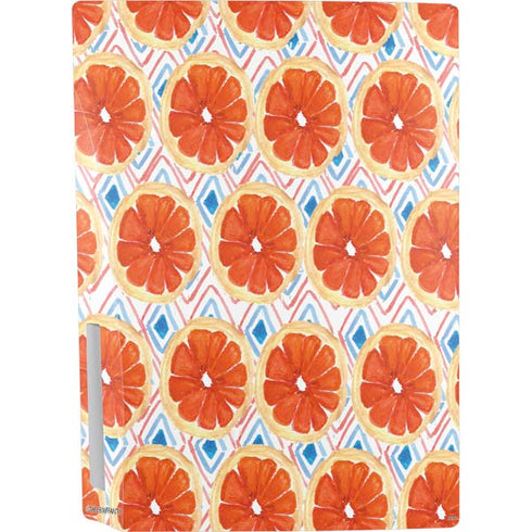 Bouffants and Broken Hearts Citrus Geo PS5 Console Skin