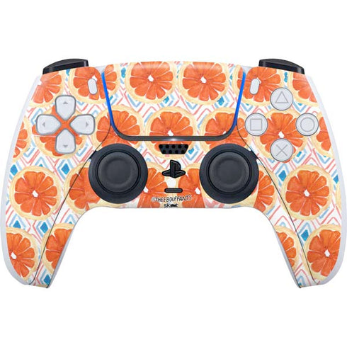 Bouffants and Broken Hearts Citrus Geo PS5 Controller Skin