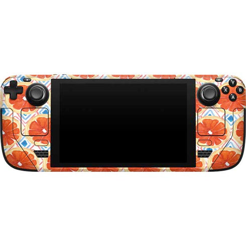 Bouffants and Broken Hearts Citrus Geo Steam Deck Handheld Gaming Computer Skin